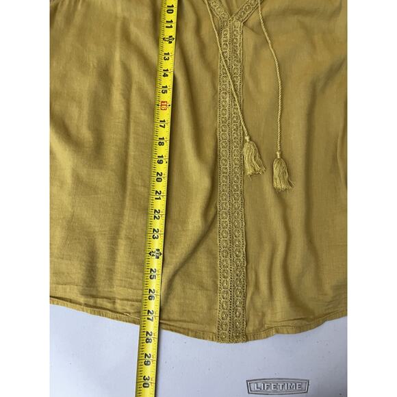 Bohemian Lace Peasant Top XL Cottagecore Hippie Festival Gypsy Ethereal Earthy - Picture 13 of 14